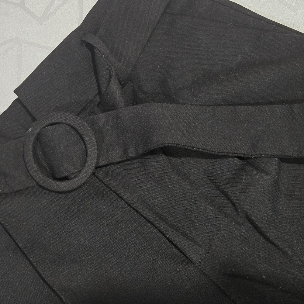 Stylish Black Belted Pants